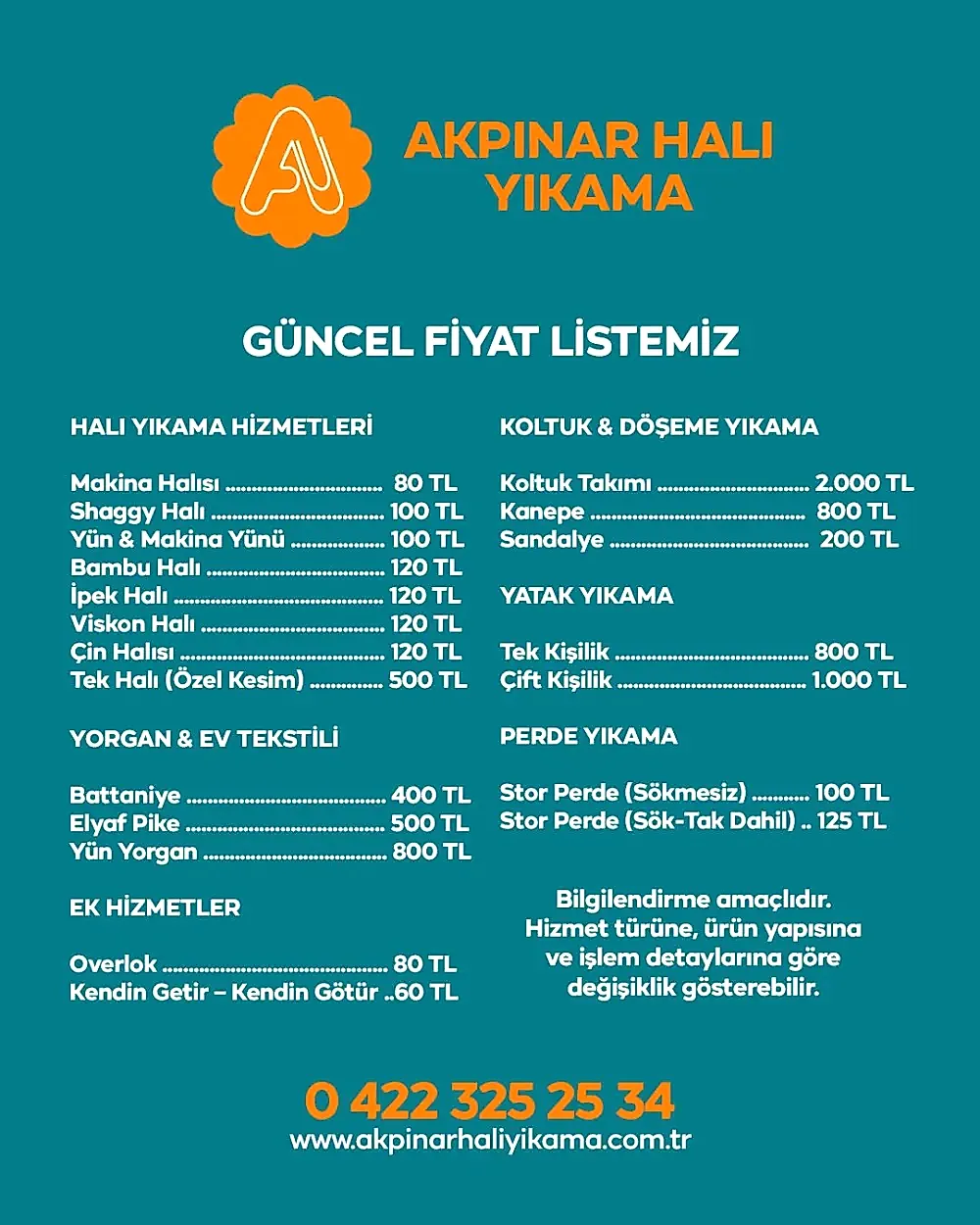Akpınar Halı Yıkama Hijyenik Halı Temizleme Hizmeti